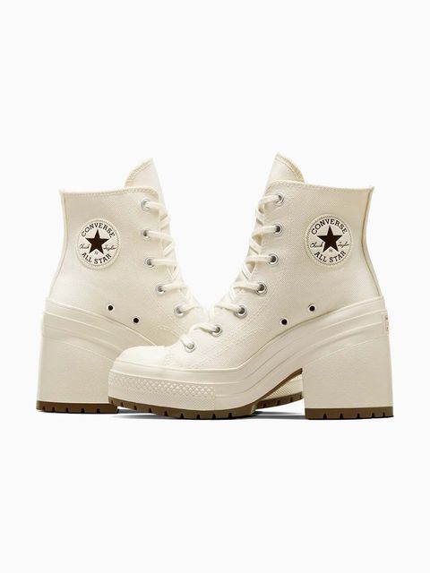 Converse trampki Chuck 70 De Luxe Heel damskie kolor biały A05348C