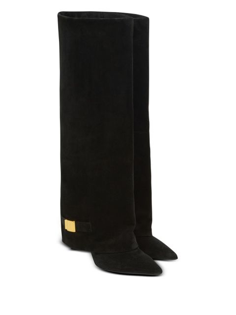Balmain 95mm gaiter-effect boots - Black