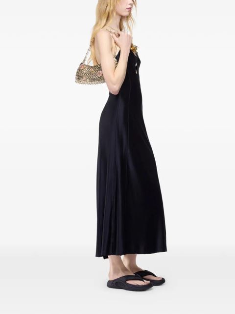 Rabanne heart-shaped midi dress - Black