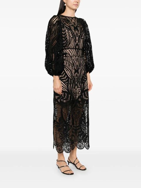 FARM Rio Nature midi dress - Black