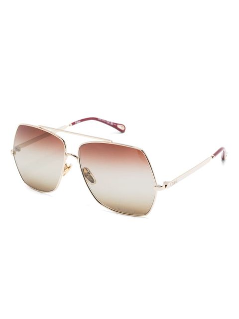 Chloé Eyewear Aly sunglasses - Gold - zdjęcie produktu nr 2
