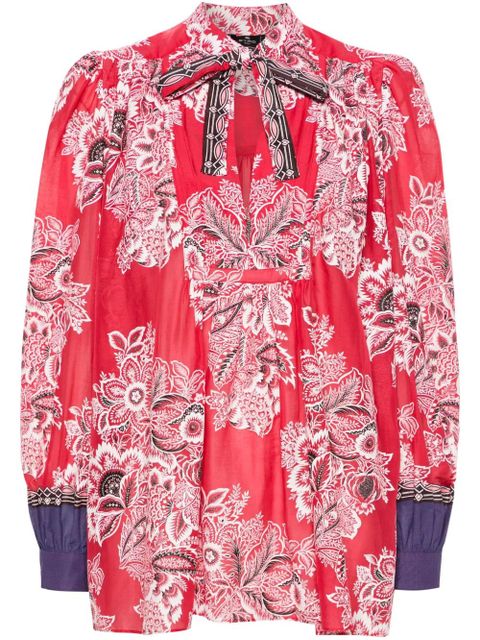 ETRO floral-print blouse - Red - zdjęcie produktu nr 1