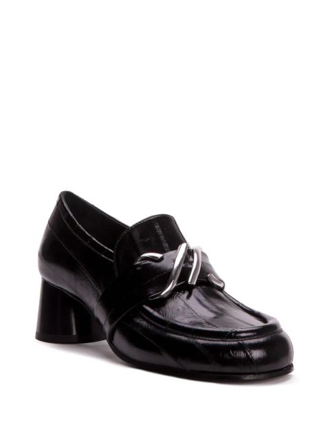 Proenza Schouler Monogram 55mm leather loafers - Black - zdjęcie produktu nr 2