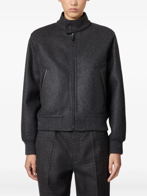 Tod's wool bomber jacket - Black