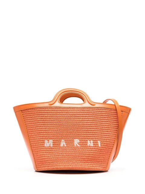 Marni Tropicalia logo-embroidered tote bag - Orange - zdjęcie produktu nr 1