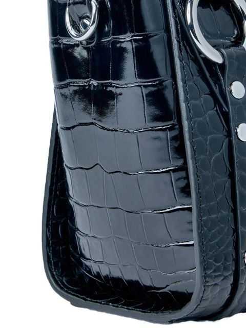 Vivienne Westwood logo-plaque tote bag - Black