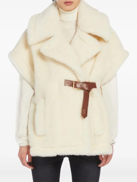 Max Mara belted short-sleeved gilet - Neutrals - zdjęcie produktu nr 2