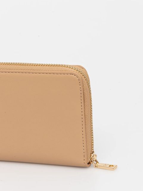 Love Moschino portfel damski kolor beżowy JC5664PP1