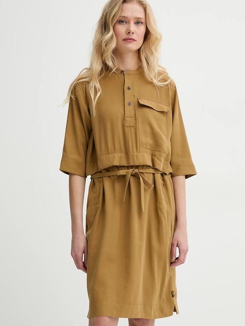 G-Star sukienka kolor żółty mini prosta D26023-D522 - zdjęcie produktu nr 1