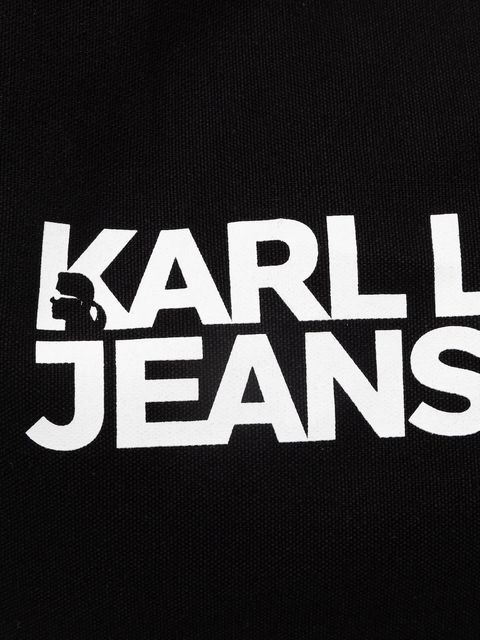 Karl Lagerfeld Jeans torba bawełniana kolor czarny A1W50002
