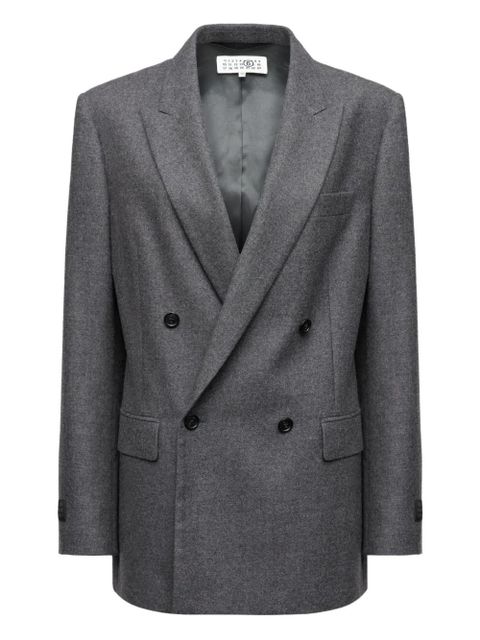 MM6 Maison Margiela virgin-wool blazer - Grey - zdjęcie produktu nr 1