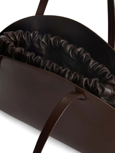 Jil Sander curved medium shoulder bag - Brown