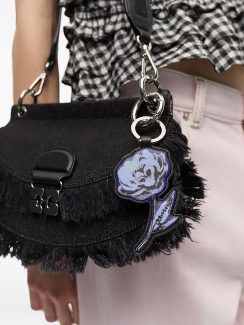 GANNI Flower keyring - Purple