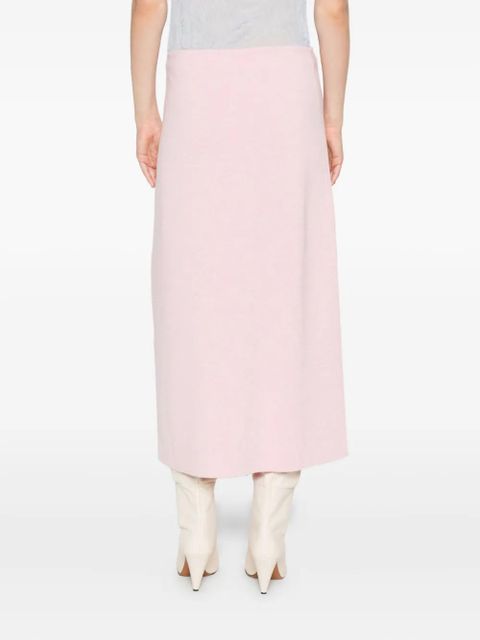 KHAITE Patri midi skirt - Pink