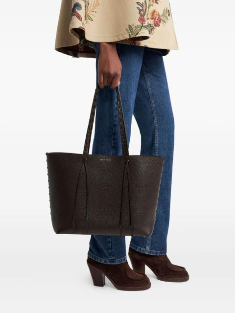 ETRO braided-handle tote bag - Brown