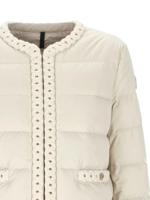 Moncler braid-trimmed quilted jacket - Neutrals - zdjęcie produktu nr 2