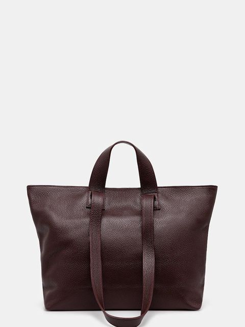 Answear Lab torebka skórzana kolor bordowy - zdjęcie produktu nr 1