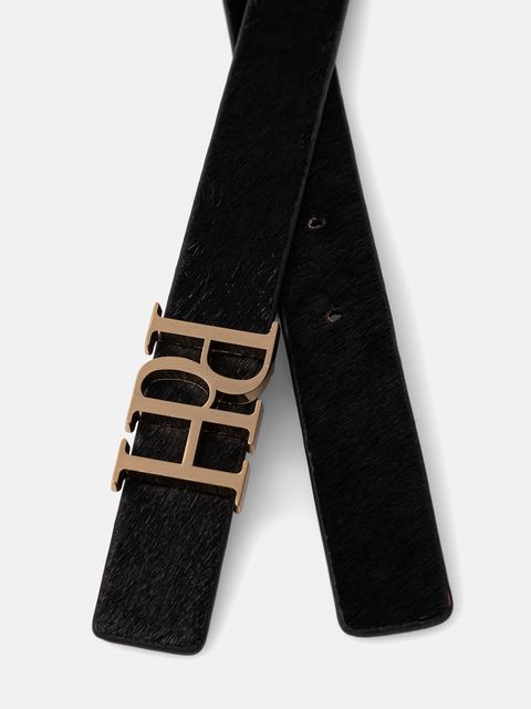 Pedro del Hierro pasek skórzany damski kolor czarny 4692163 - zdjęcie produktu nr 2