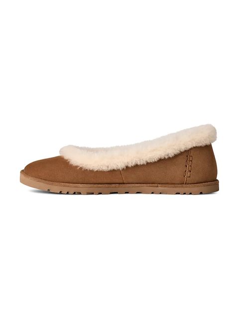 UGG baleriny zamszowe Zora Ballet Flat kolor brązowy 1178111.CHE - zdjęcie produktu nr 2