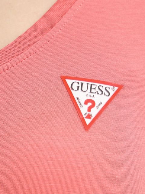 Guess t-shirt damski kolor pomarańczowy W2YI45 J1314
