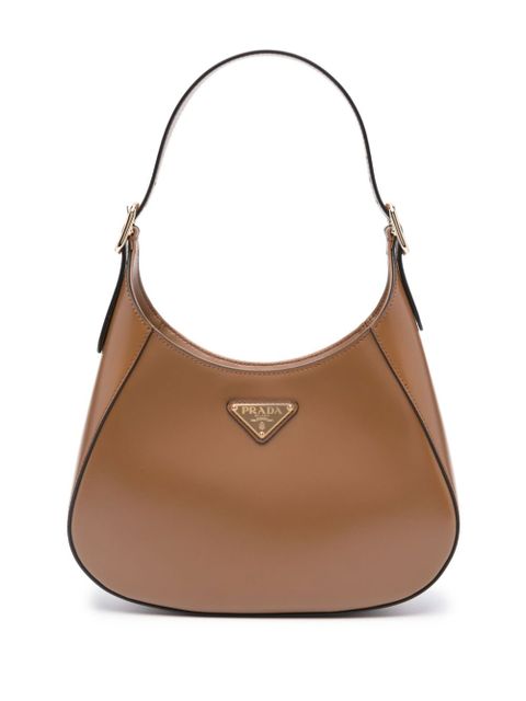 Prada leather shoulder bag - Brown - zdjęcie produktu nr 1