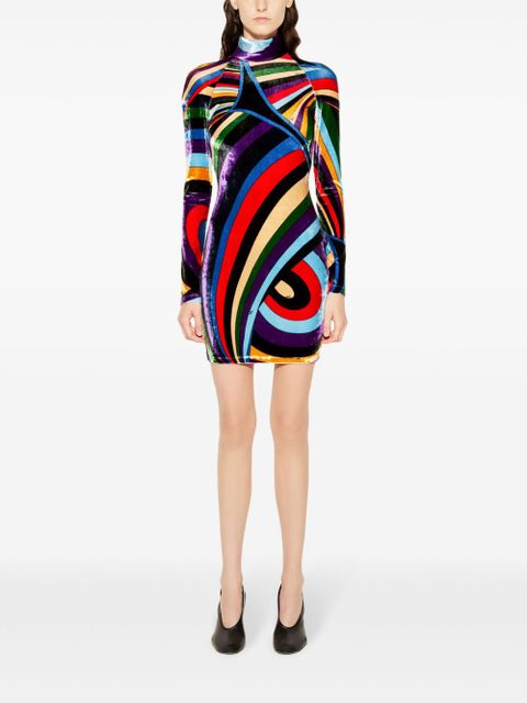 PUCCI Iride-print velvet mini dress - 17 - zdjęcie produktu nr 2