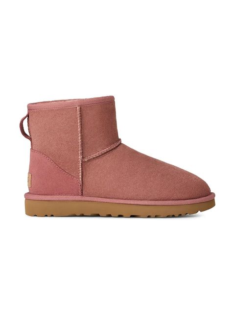UGG śniegowce zamszowe Classic Mini II kolor różowy 1016222.PDW - zdjęcie produktu nr 1