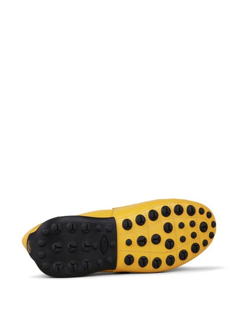 Tod's Automobili Lamborghini slip-on leather driving shoes - Yellow