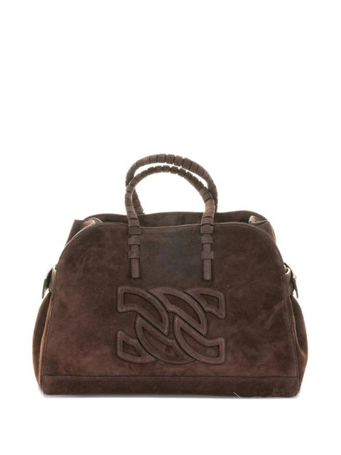 Casadei Park Avenue suede tote bag - Brown - zdjęcie produktu nr 1