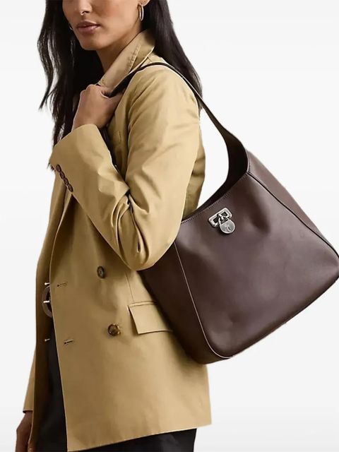 Lauren Ralph Lauren curved-handle tote bag - Brown