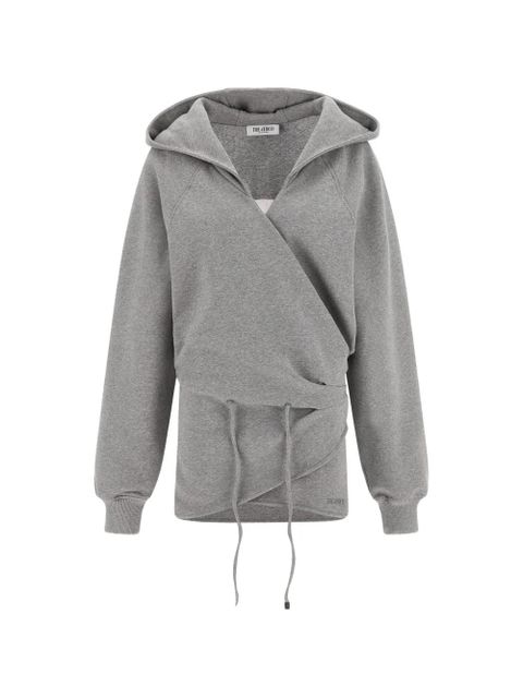The Attico hooded V-neck mini dress - Grey - zdjęcie produktu nr 1