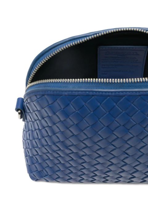 DRAGON DIFFUSION Fellini woven clutch bag - Blue