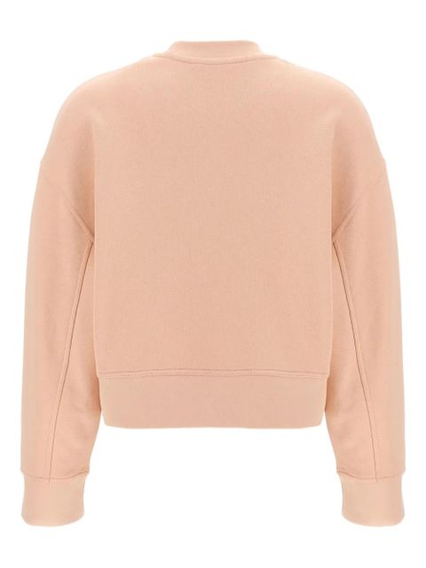 Moncler embroidered crew-neck sweatshirt - Pink