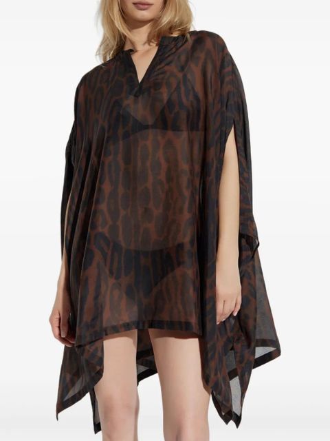 TOM FORD leopard-print beach dress - Brown - zdjęcie produktu nr 2