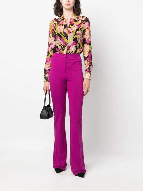 PINKO floral-print long-sleeve shirt