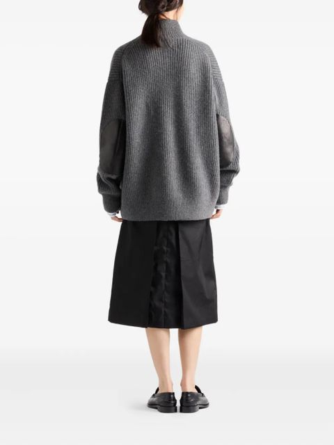 Prada Re-Nylon flared skirt - Black