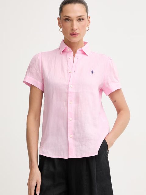 Polo Ralph Lauren koszula damska lniana PD LINEN-WVN-SHIRT - zdjęcie produktu nr 1