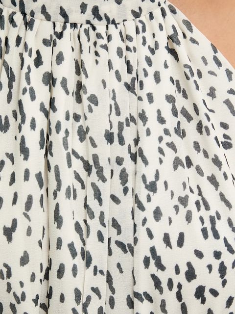 Answear.LAB sukienka kolor biały maxi rozkloszowana