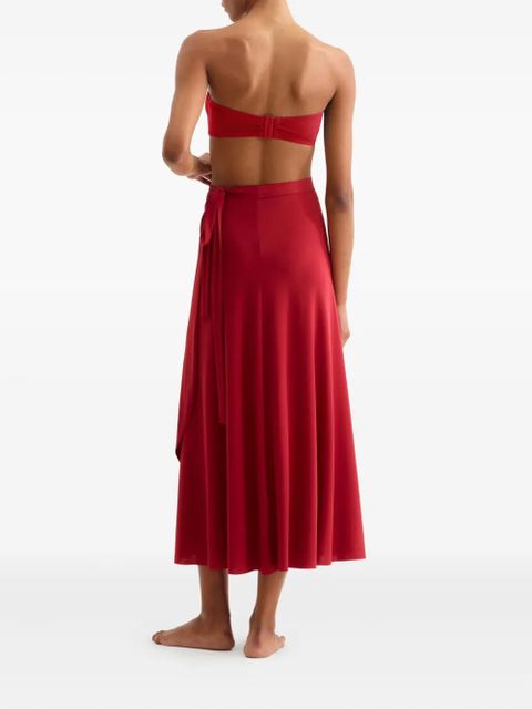 ERES Julieta wrap-effect beach skirt - Red