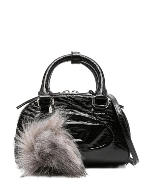 Diesel logo-embossed tote bag - Black