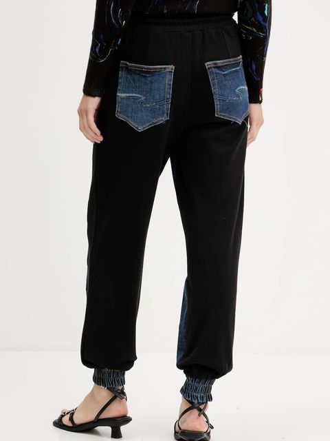 Desigual spodnie dresowe KIMY damskie kolor granatowy wzorzyste 25WWDD08 - zdjęcie produktu nr 2