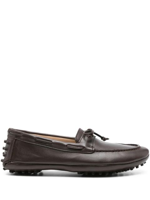 Le Monde Beryl leather boat shoes - Brown - zdjęcie produktu nr 1