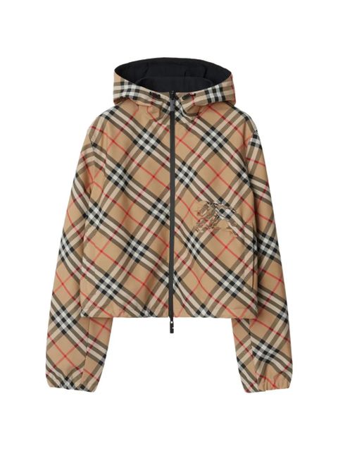 Burberry cropped reversible Check jacket - Neutrals - zdjęcie produktu nr 1