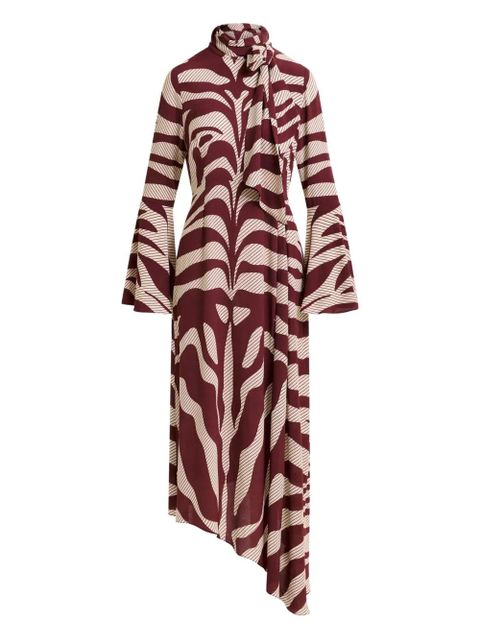 Essentiel Antwerp zebra-print midi dress - Neutrals - zdjęcie produktu nr 1