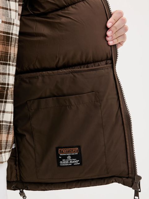 Guess Jeans kurtka damska kolor brązowy W4BL21 WGII2