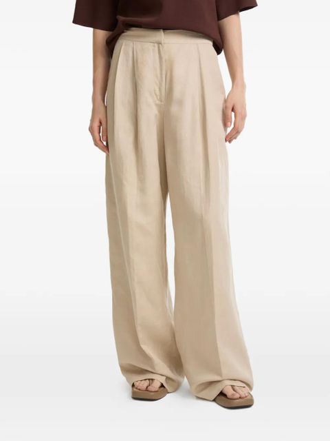 Yves Salomon pleated palazzo pants - Neutrals