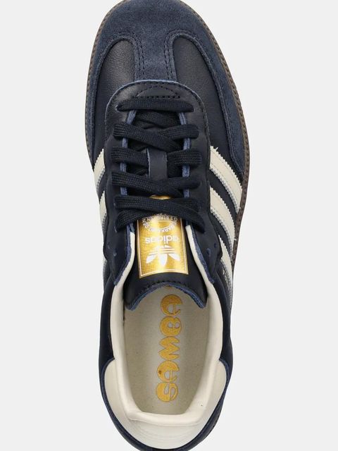 adidas Originals sneakersy skórzane Samba OG kolor granatowy ID2056