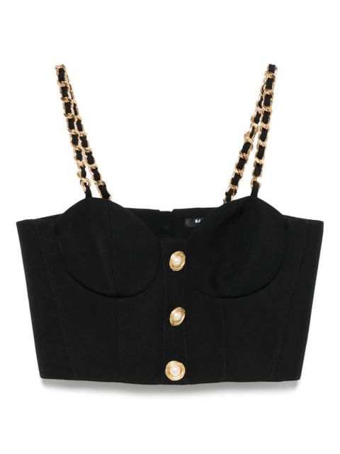 Balmain chain link-straps top - Black - zdjęcie produktu nr 1