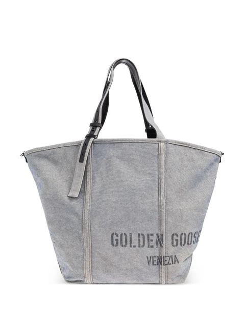 Golden Goose logo-print tote bag - Grey - zdjęcie produktu nr 1