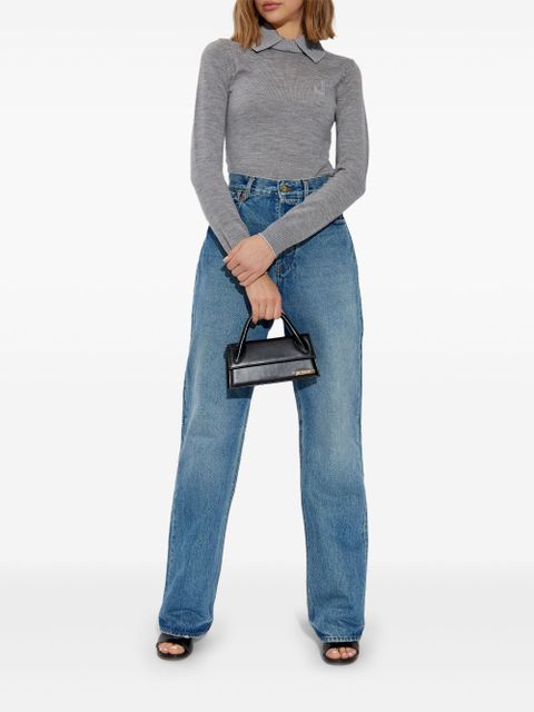 Jacquemus logo-embroidered jumper - Grey - zdjęcie produktu nr 2